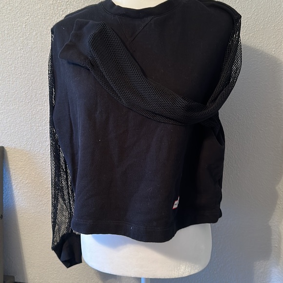 HUNTER for TARGET Women's Black Mesh Long Sleeve Sweatshirt - Size Large - Picture 6 of 8